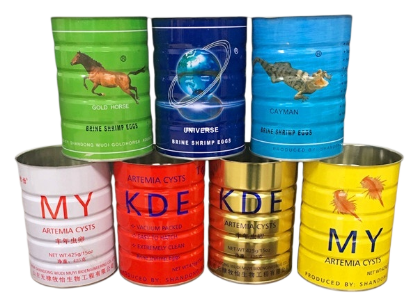 Muyi Artemia premium canned brine shrimp eggs packaging