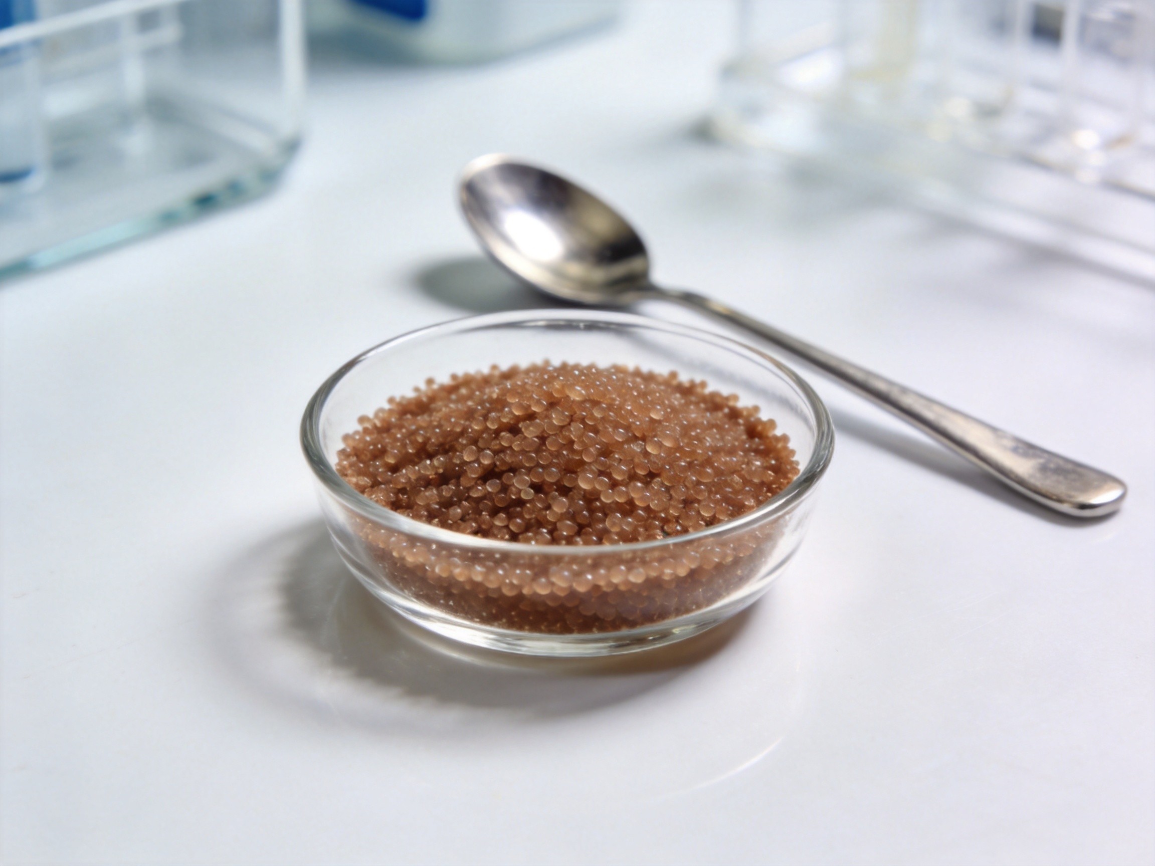Close-up detail of premium artemia cysts granules
